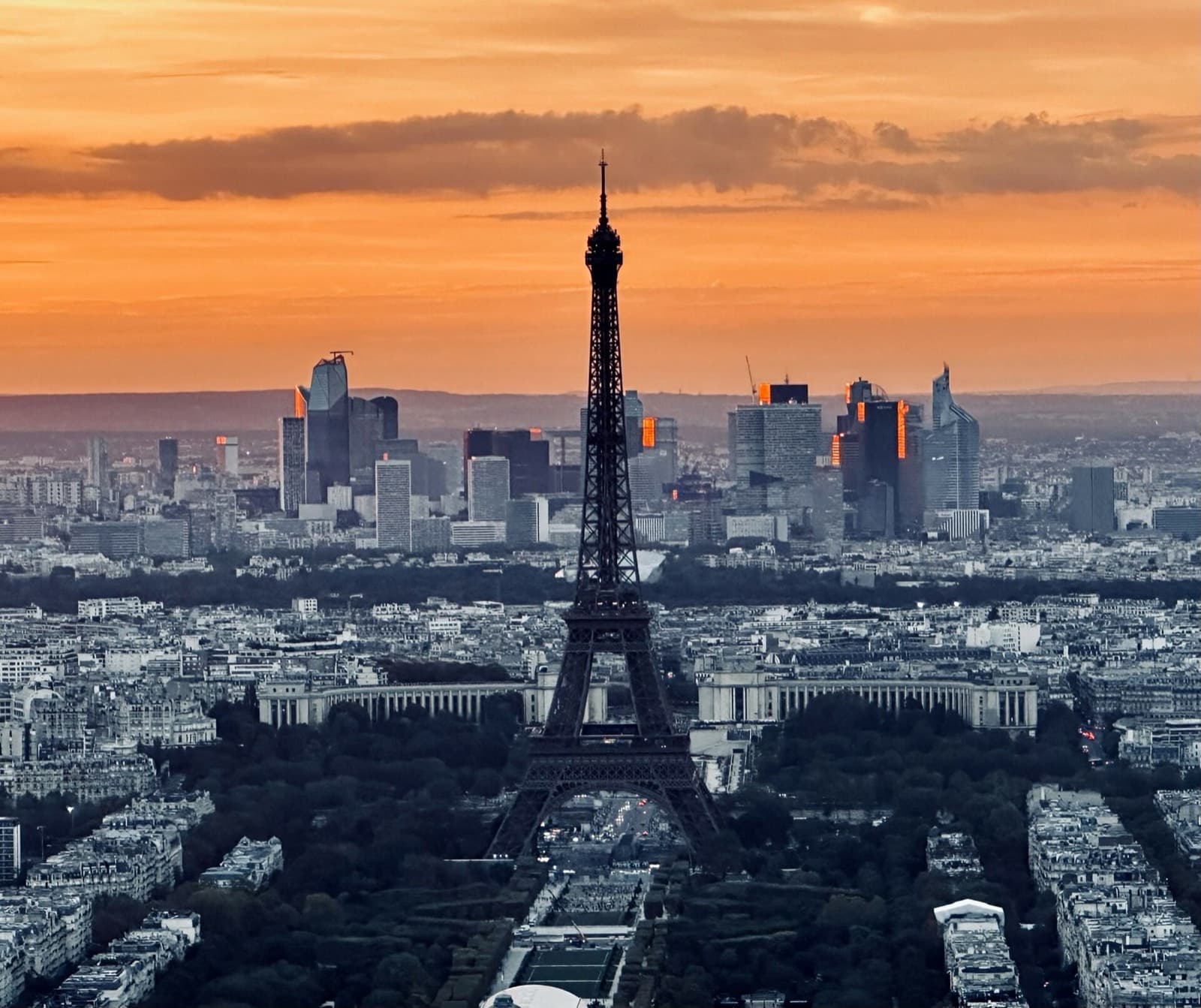 Tour Eiffel au couchant, Paris